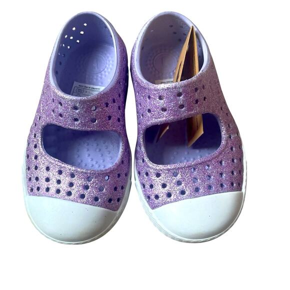 Native Juniper Bling‎ Purple Sparkle Shoes Size 5 NWT - Picture 10 of 10